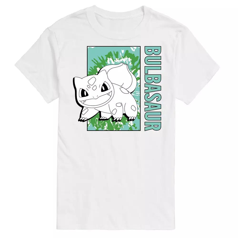 Big & Tall Pokémon Tie Dye Bulbasaur Graphic Tee, Men's,  Product Image