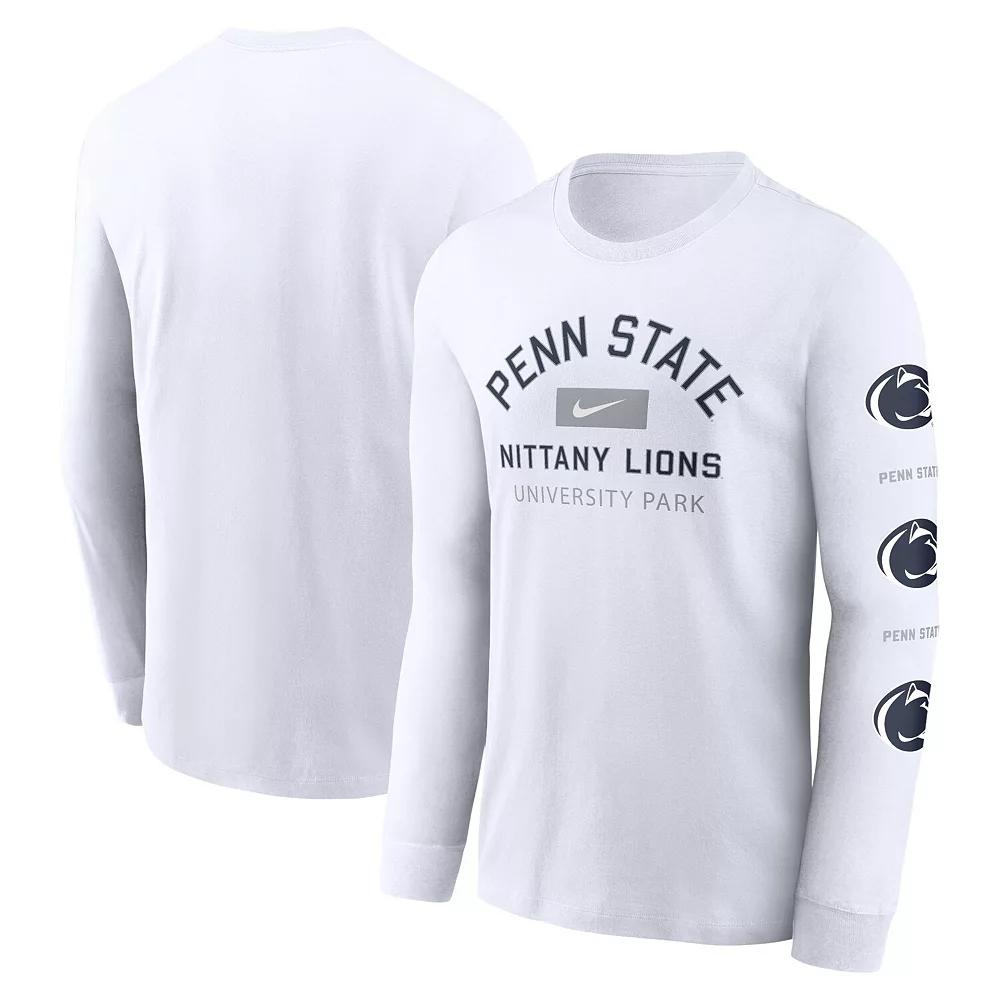 Men's Nike White Penn State Nittany Lions Primetime Classic Location Long Sleeve T-Shirt, Size: XL Product Image