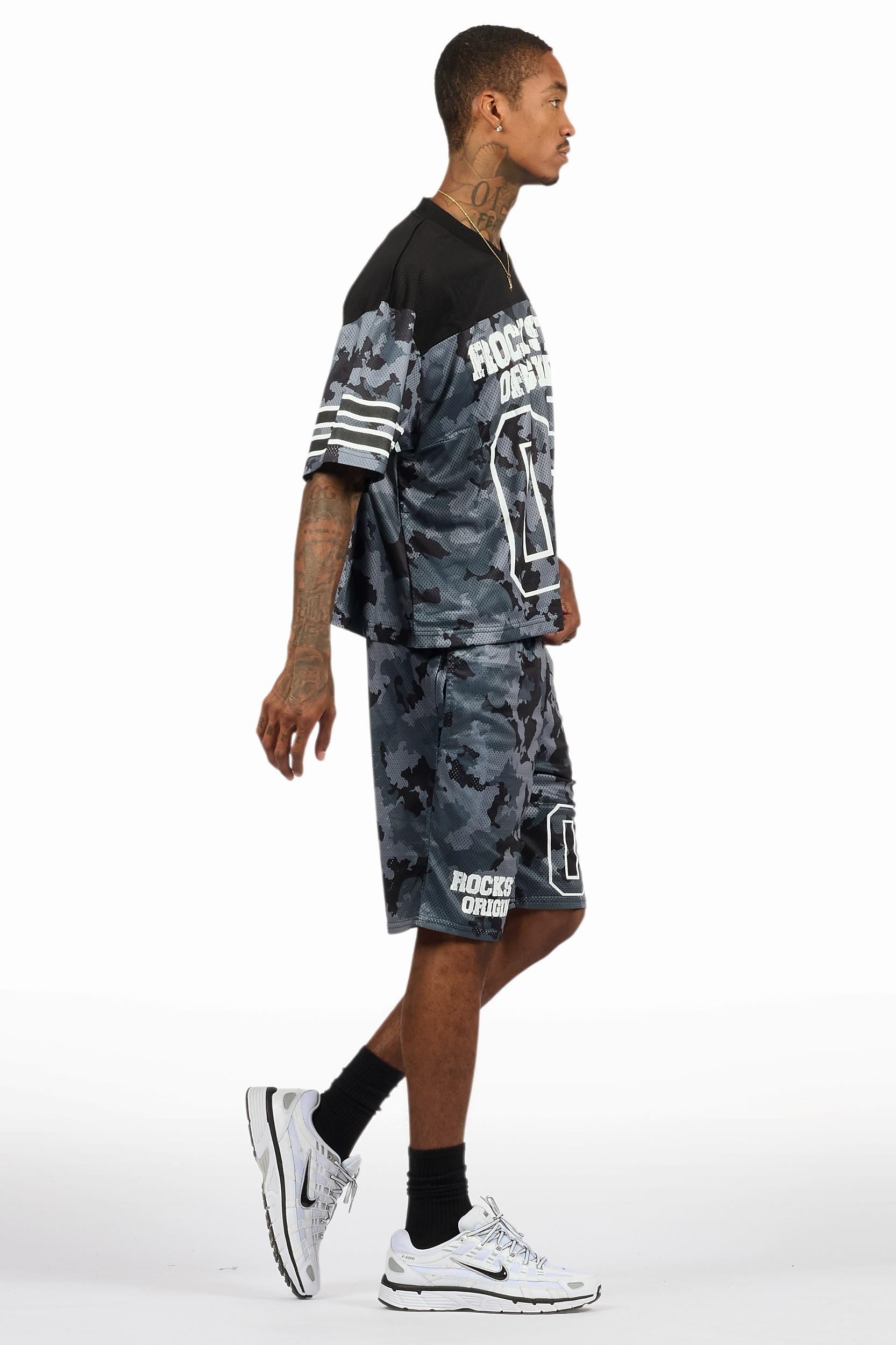 Fero Black T-Shirt/Short Set Male Product Image