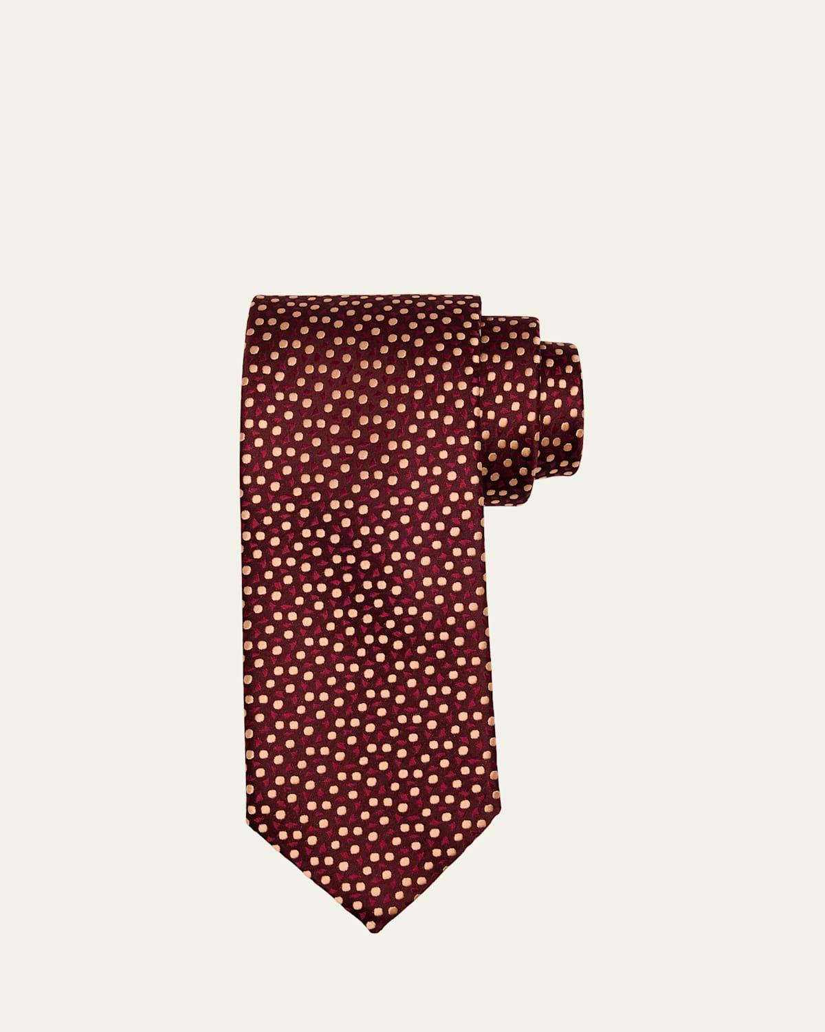 Mens Mini Circle Silk Tie Product Image