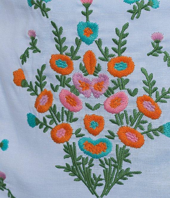 J.Marie Coordinating Astrid Embroidered Pencil Skirt Product Image