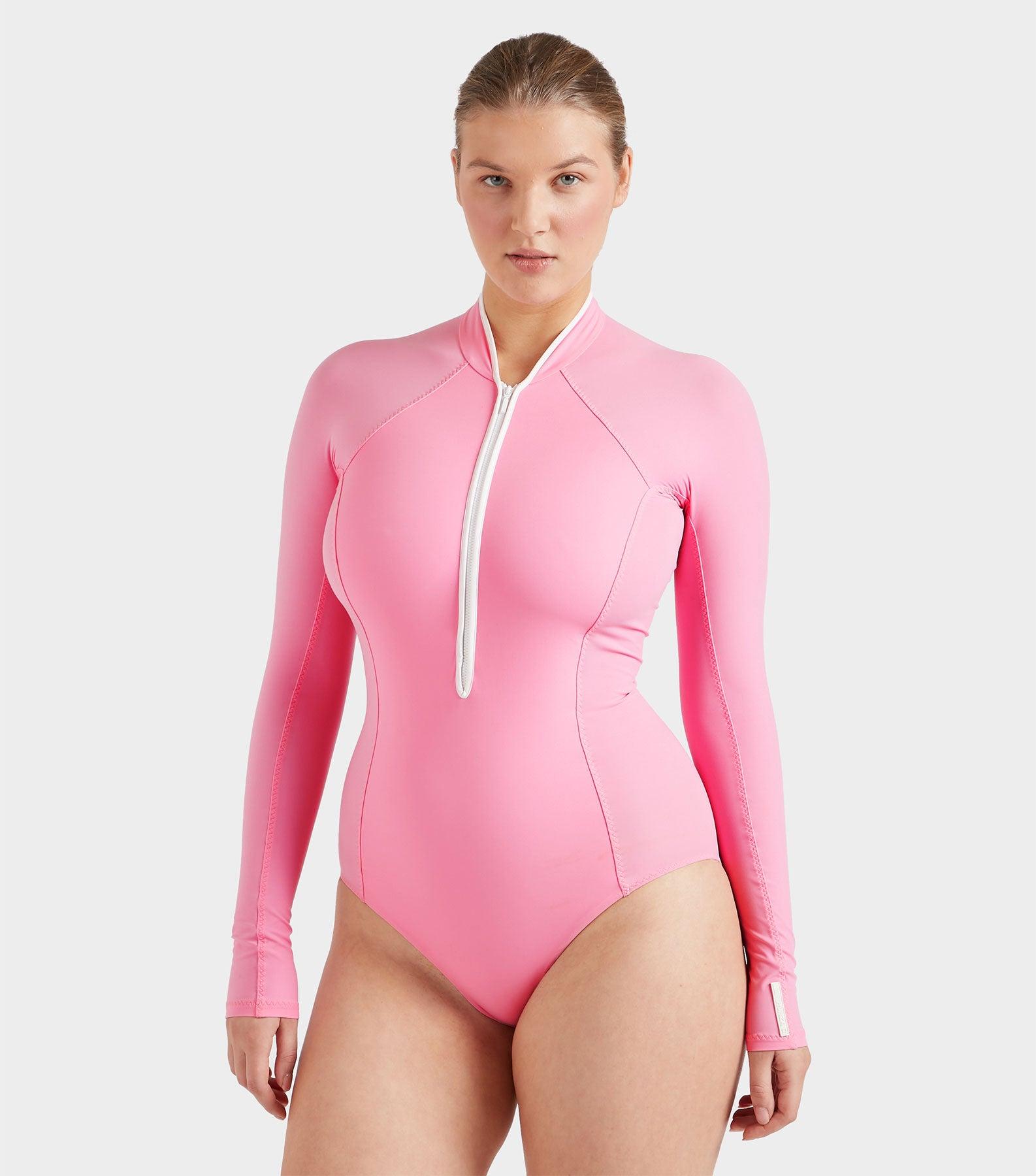 Tyra UPF 50+ Swim - Bubblegum/White Product Image