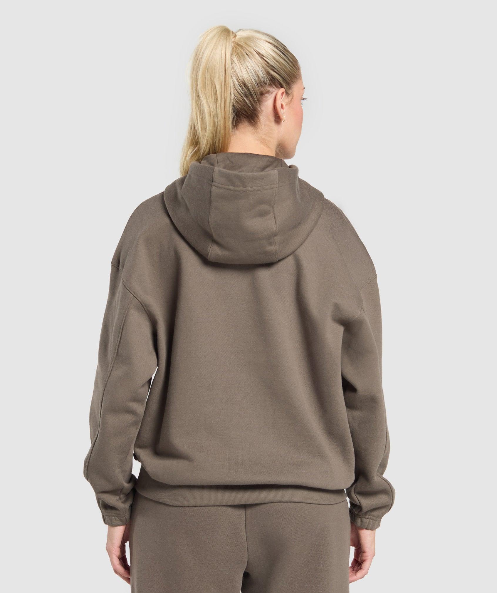 Gymshark Rest Day Sweats 2.0 Oversized Hoodie - Camo Brown Female Product Image