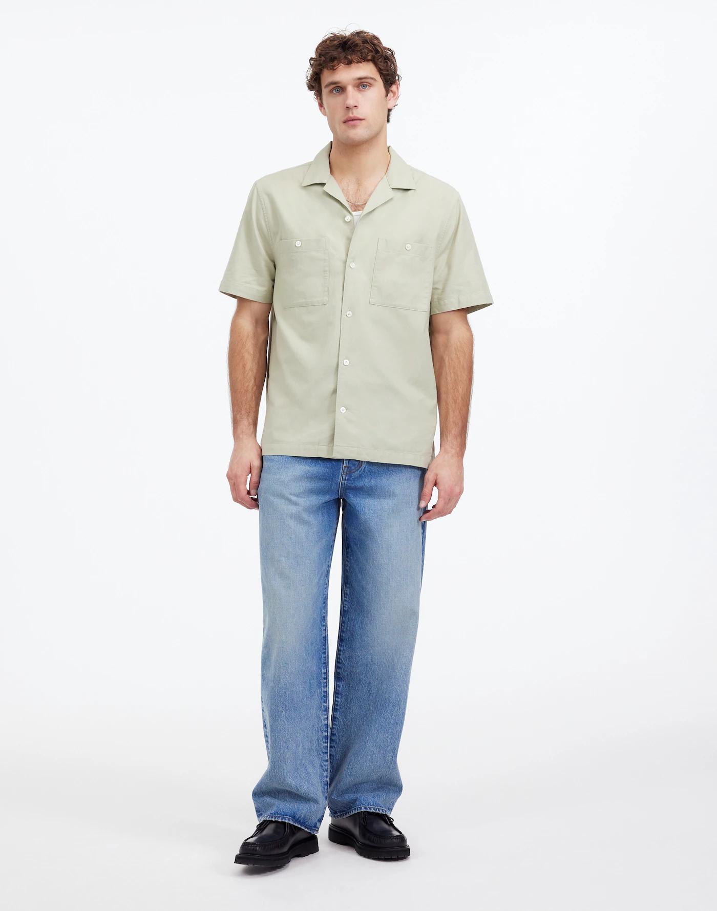 Camp Collar Short-Sleeve Shirt in Everyday Twill Product Image