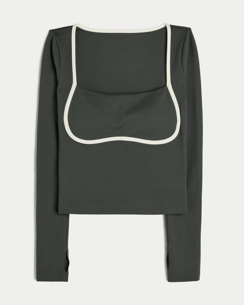 Gilly Hicks Active Recharge Under-Bust Long-Sleeve Top Product Image