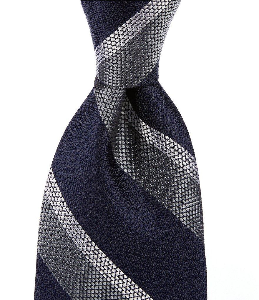Cremieux Stripe 3 1/4#double; Woven Silk Tie Product Image
