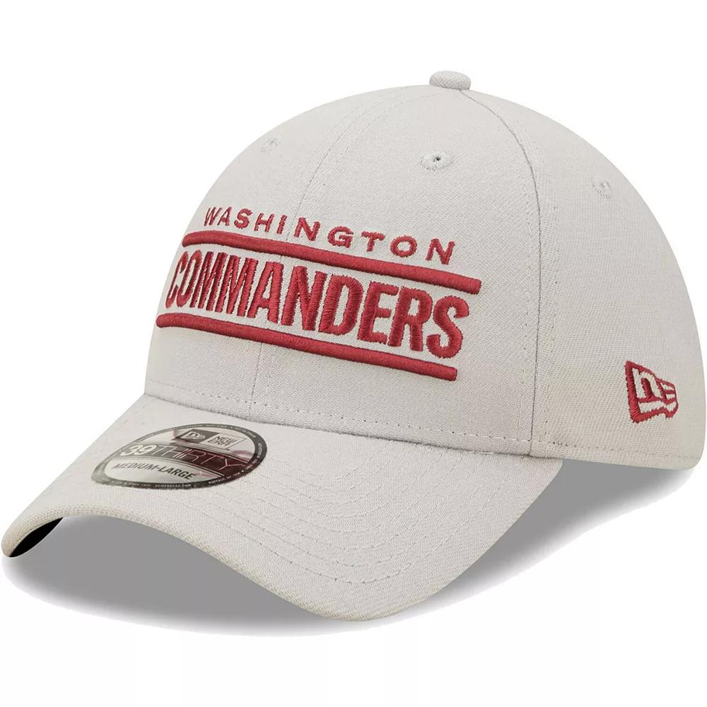 Men's New Era Gray Washington Commanders Wordmark Essential 39THIRTY Flex Hat, Size: Medium/Large, Wft Grey Product Image
