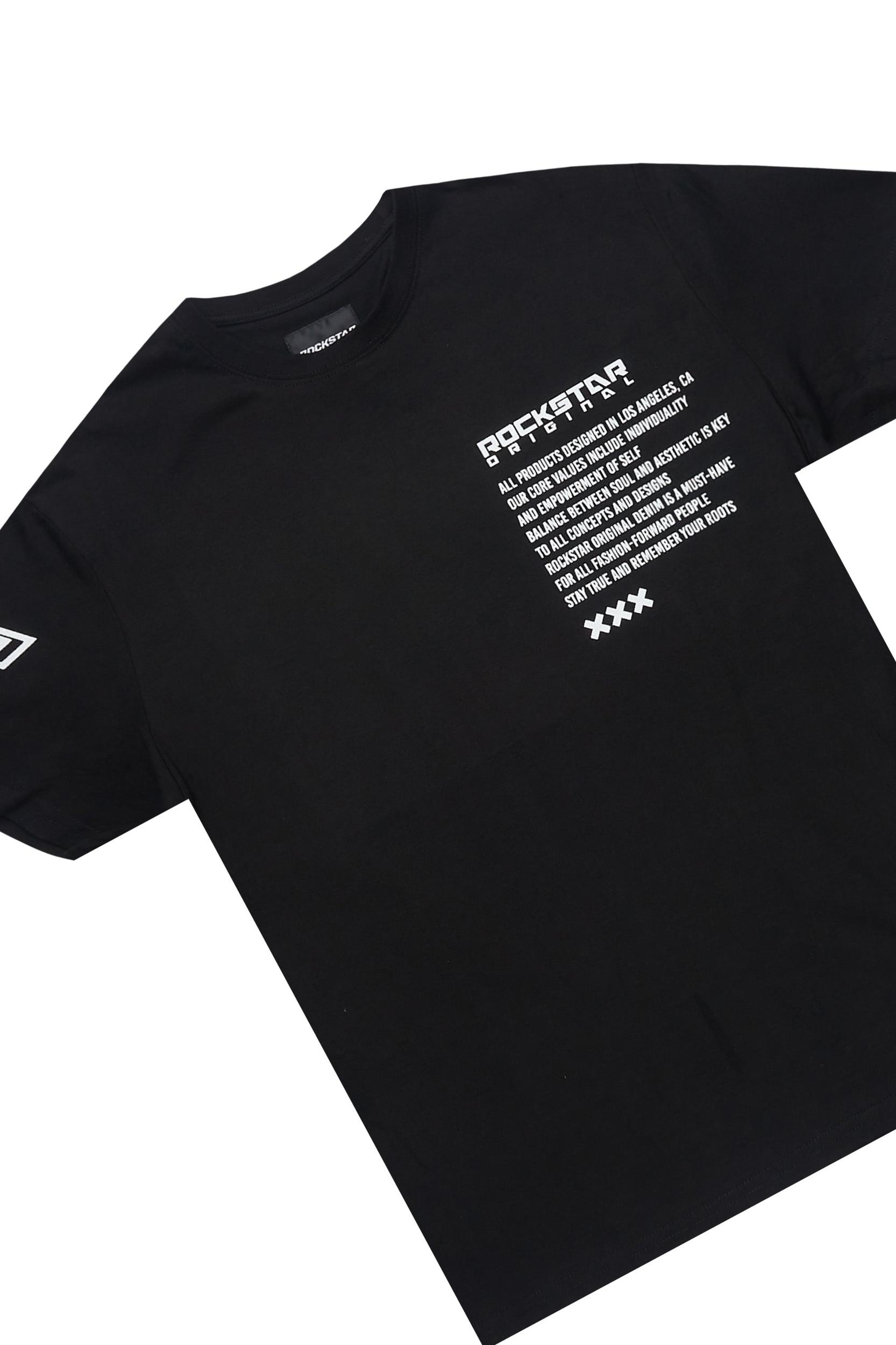 Jash Black/White Short Set Male Product Image