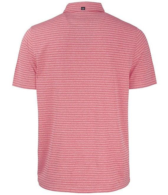 Cutter & Buck Big & Tall Performance Stretch Forge Eco Heather Stripe Short Sleeve Polo Shirt Product Image