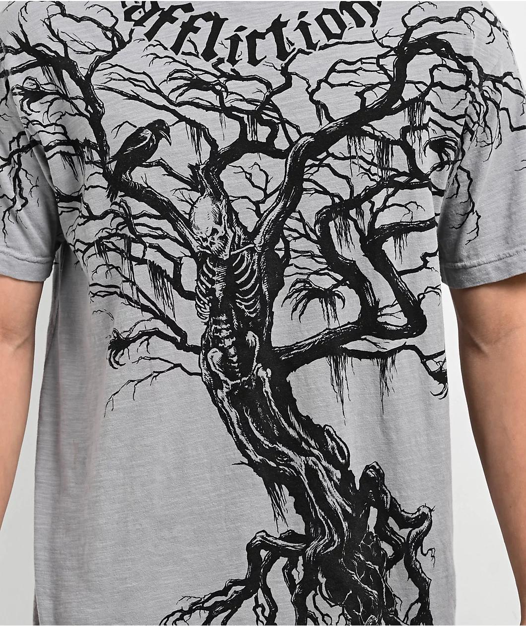 Affliction Catharsis Grey T-Shirt Product Image