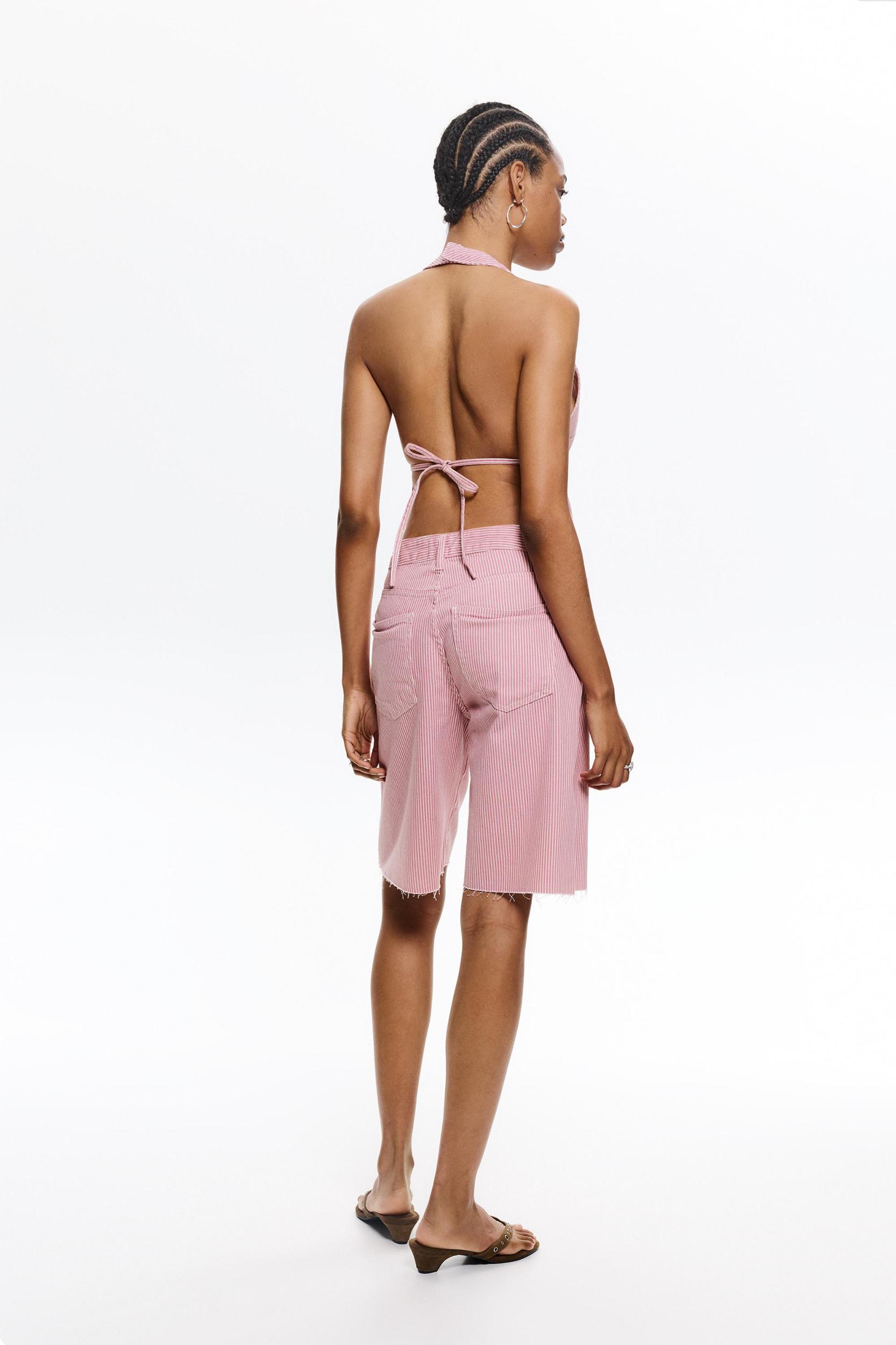 Striped halter top Product Image