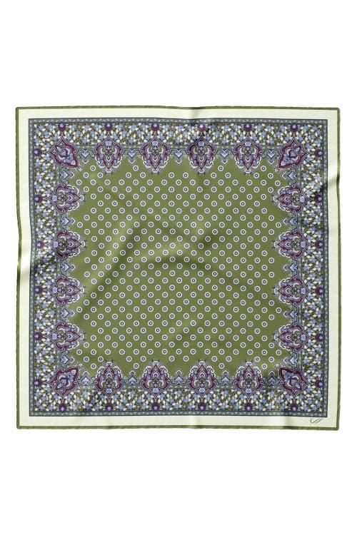 Elizabetta Filippo - Hand Rolled Silk Neckerchief for Men in Green at Nordstrom Product Image
