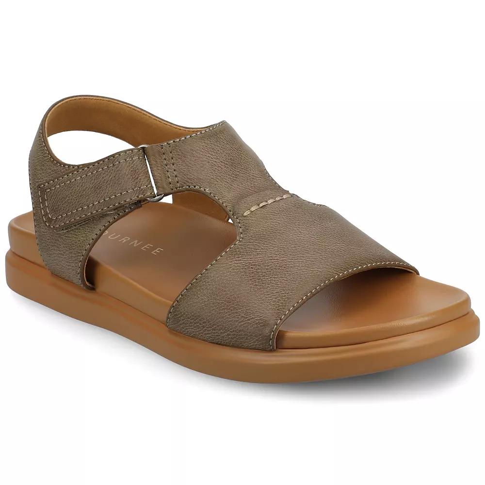 Journee Women's Mira T-Strap Sandals, Size: 9.5, Gray Product Image