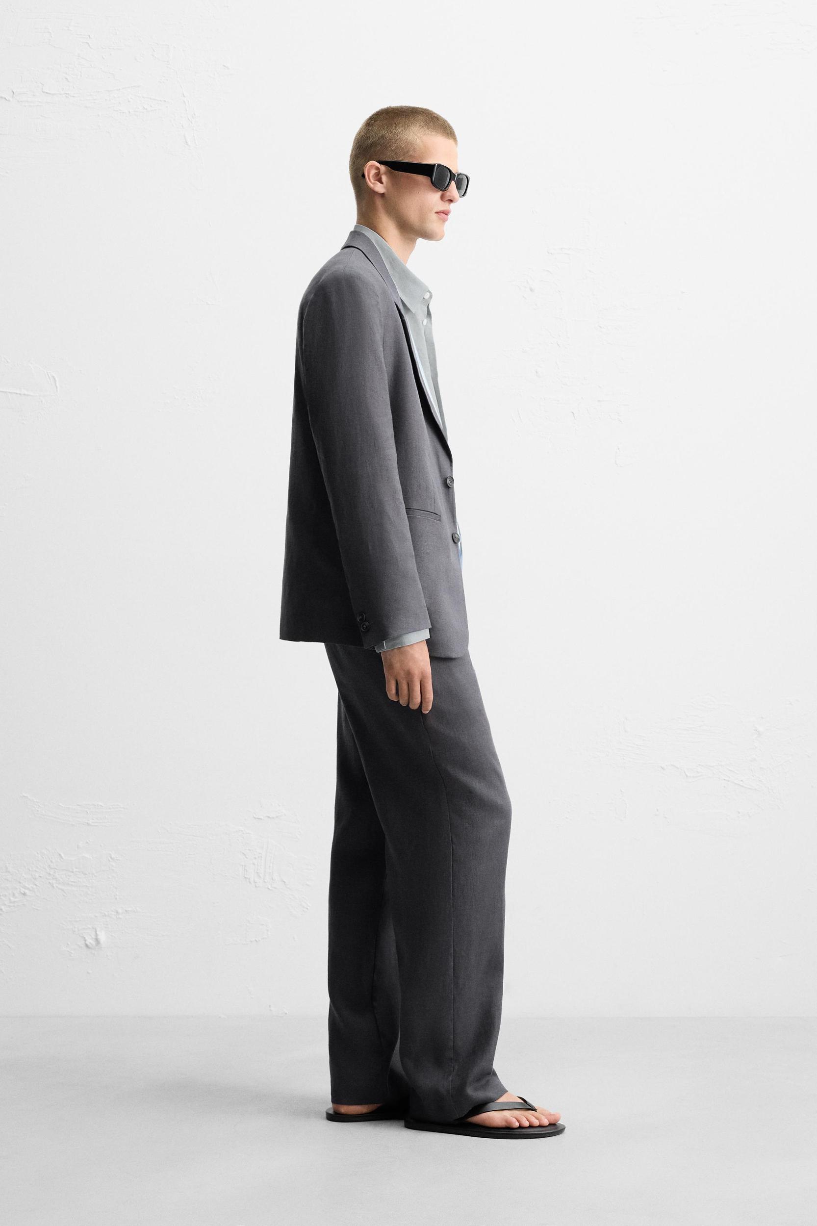 100% LINEN SUIT PANTS Product Image