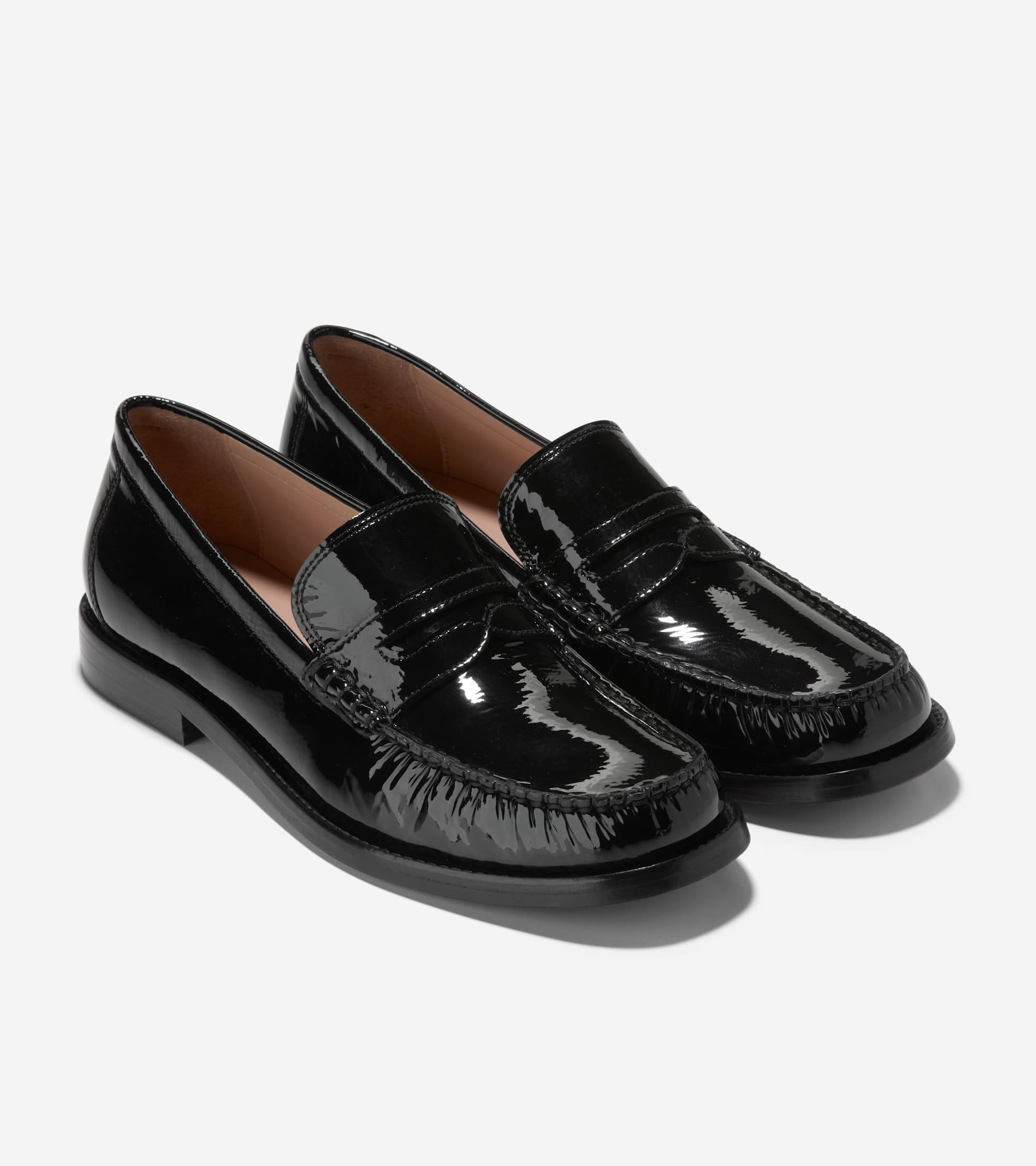 Women's Lana Lux Remastered Penny Loafers in Black | Cole Haan Product Image