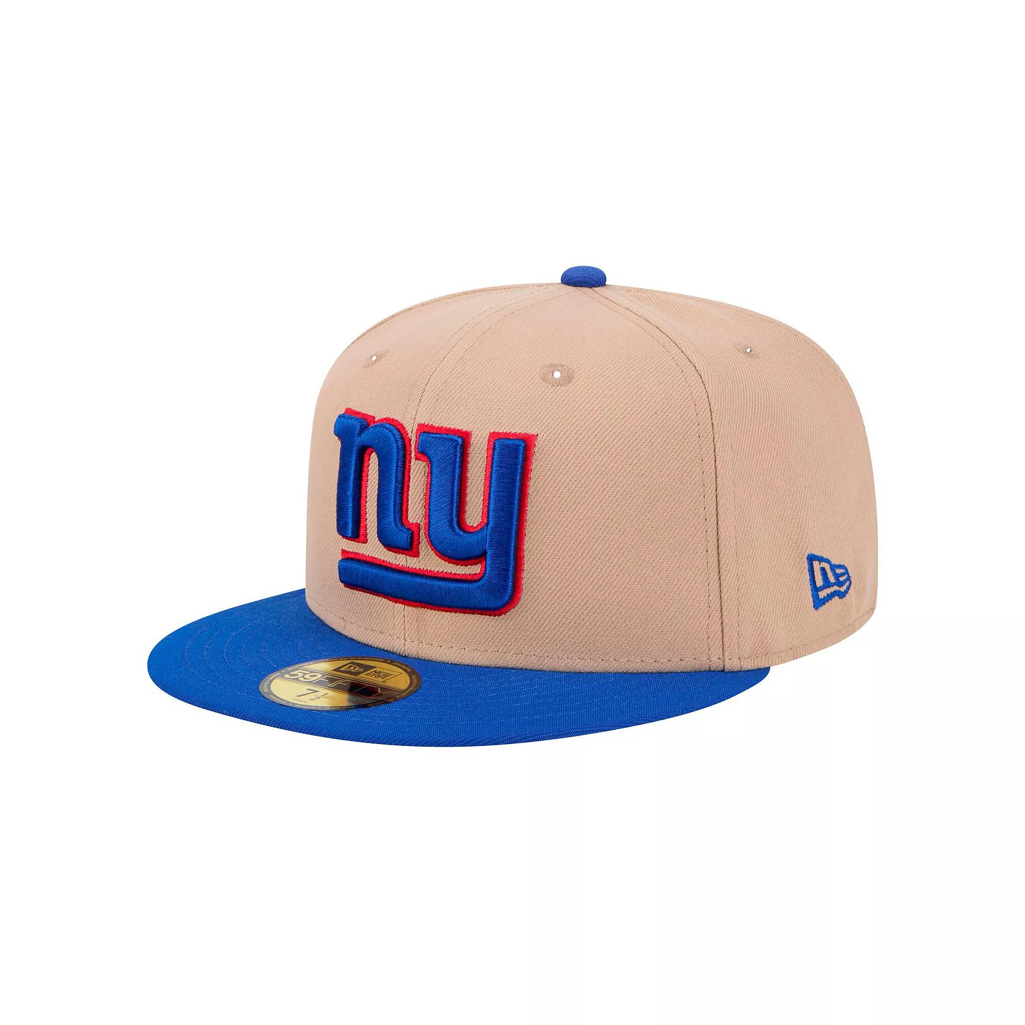 Men's New Era Tan New York Giants   Logo Main 59FIFTY Fitted Hat, Size: 7 7/8, Team Product Image