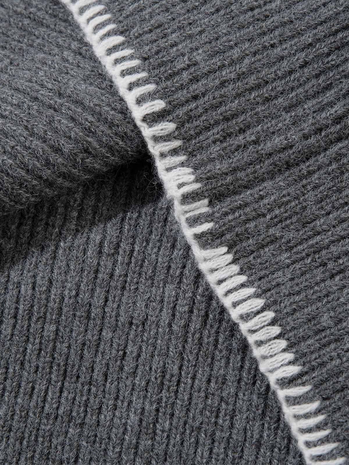 Aelfric Eden Patchwork Knit Pullover Hoodie Product Image