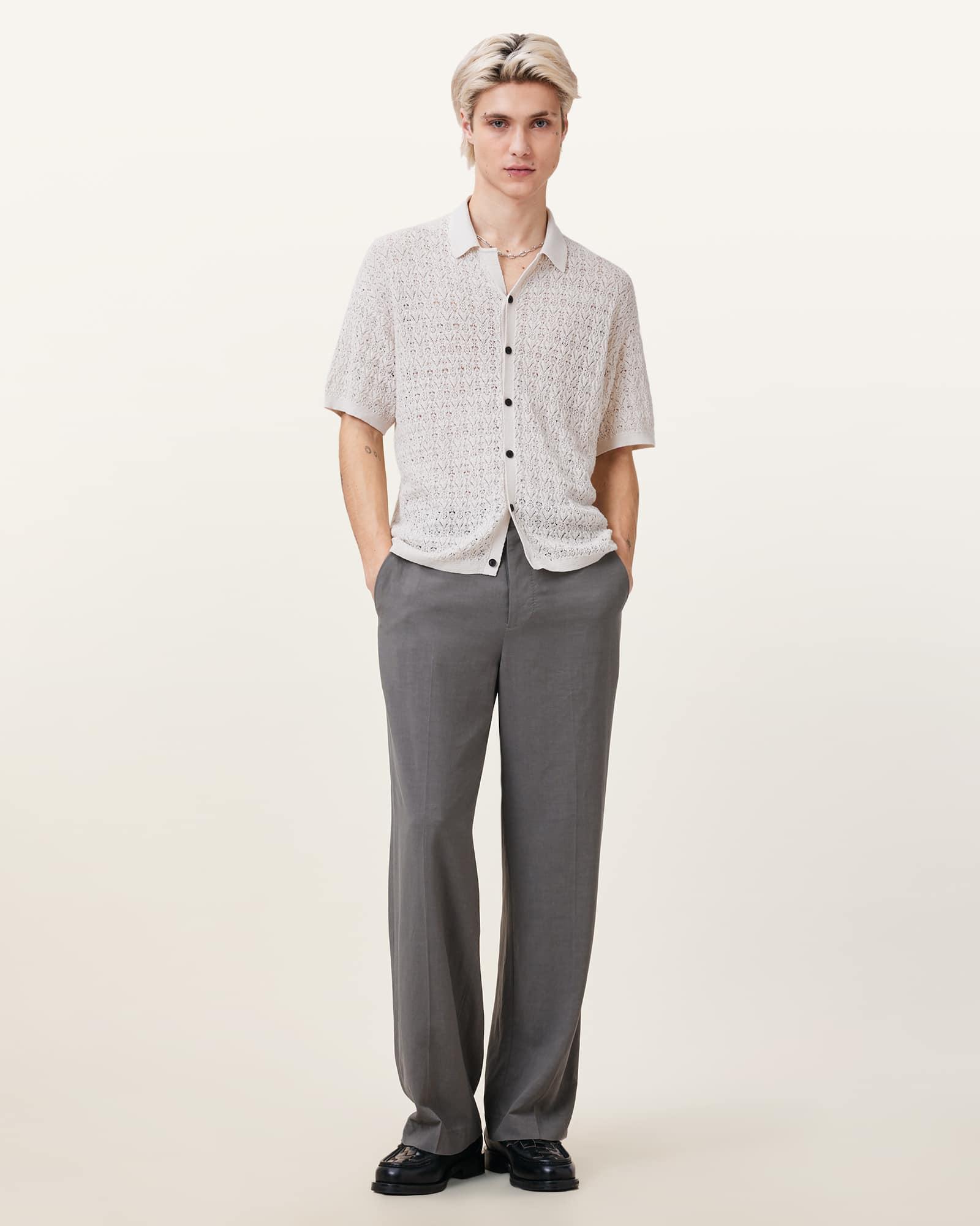 Loire Short Sleeve Open Knit Cardigan Product Image