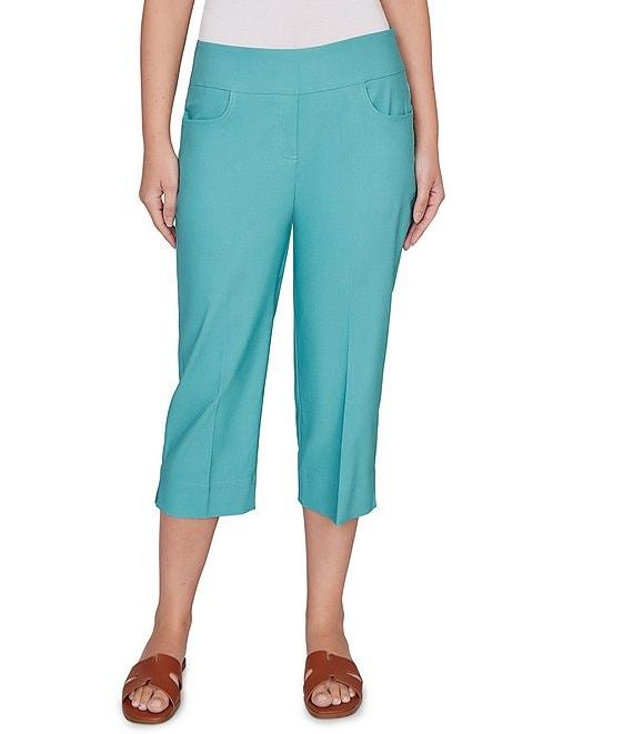 Ruby Rd. Petite Size Stretch Straight Leg Pull-On Capri Pants Product Image