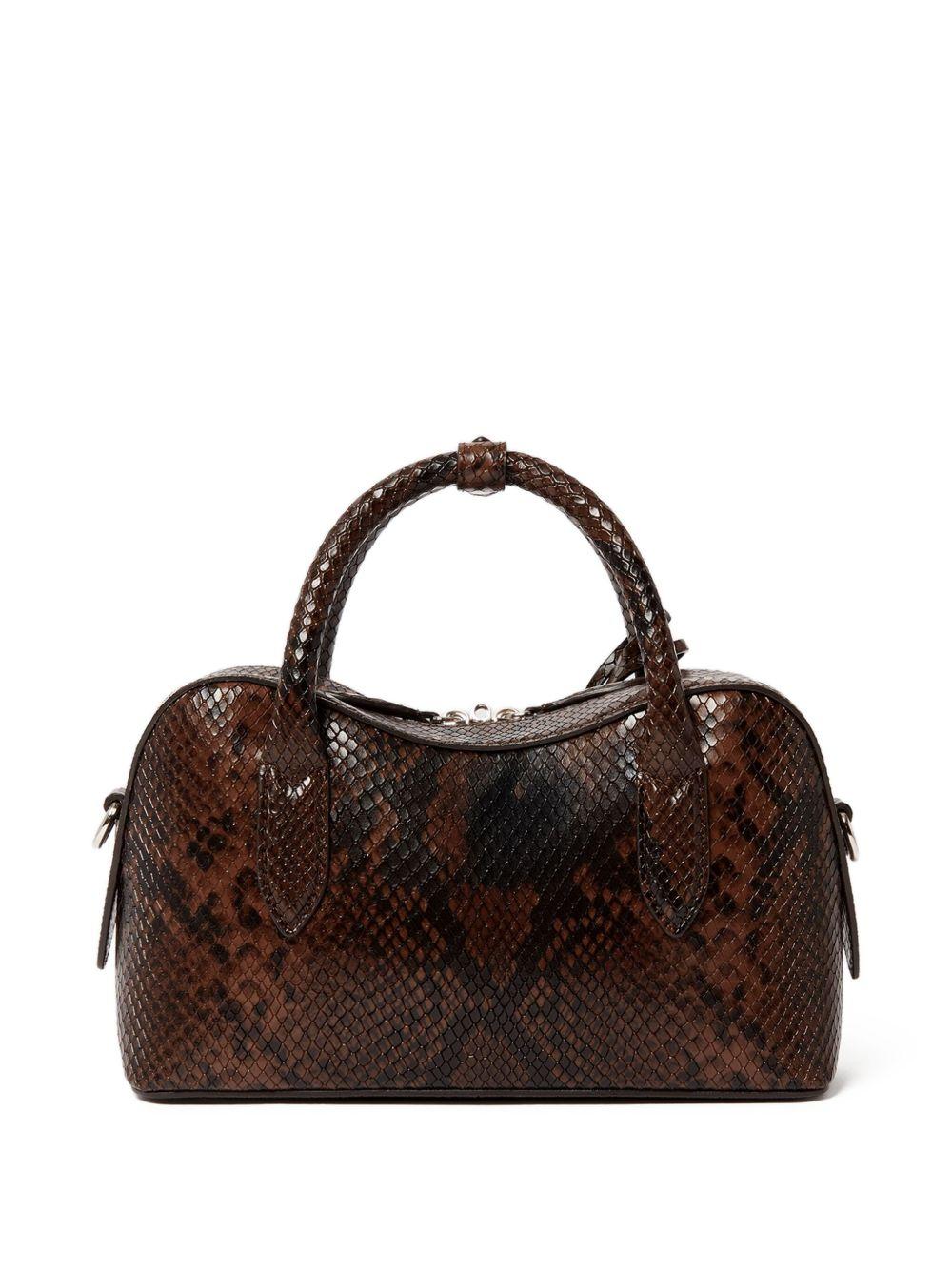 snake-print tote bag Product Image