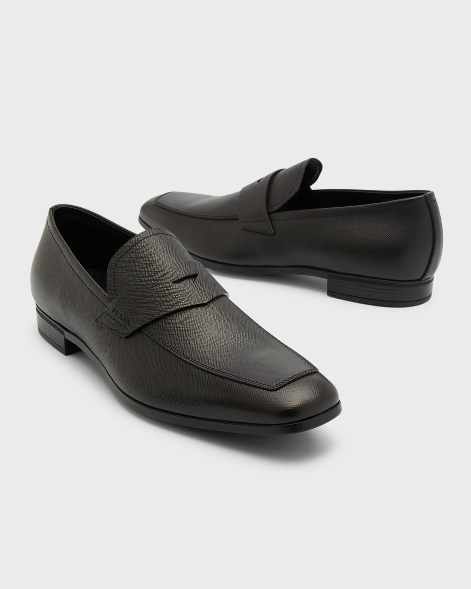 Saffiano Leather Penny Loafer Product Image