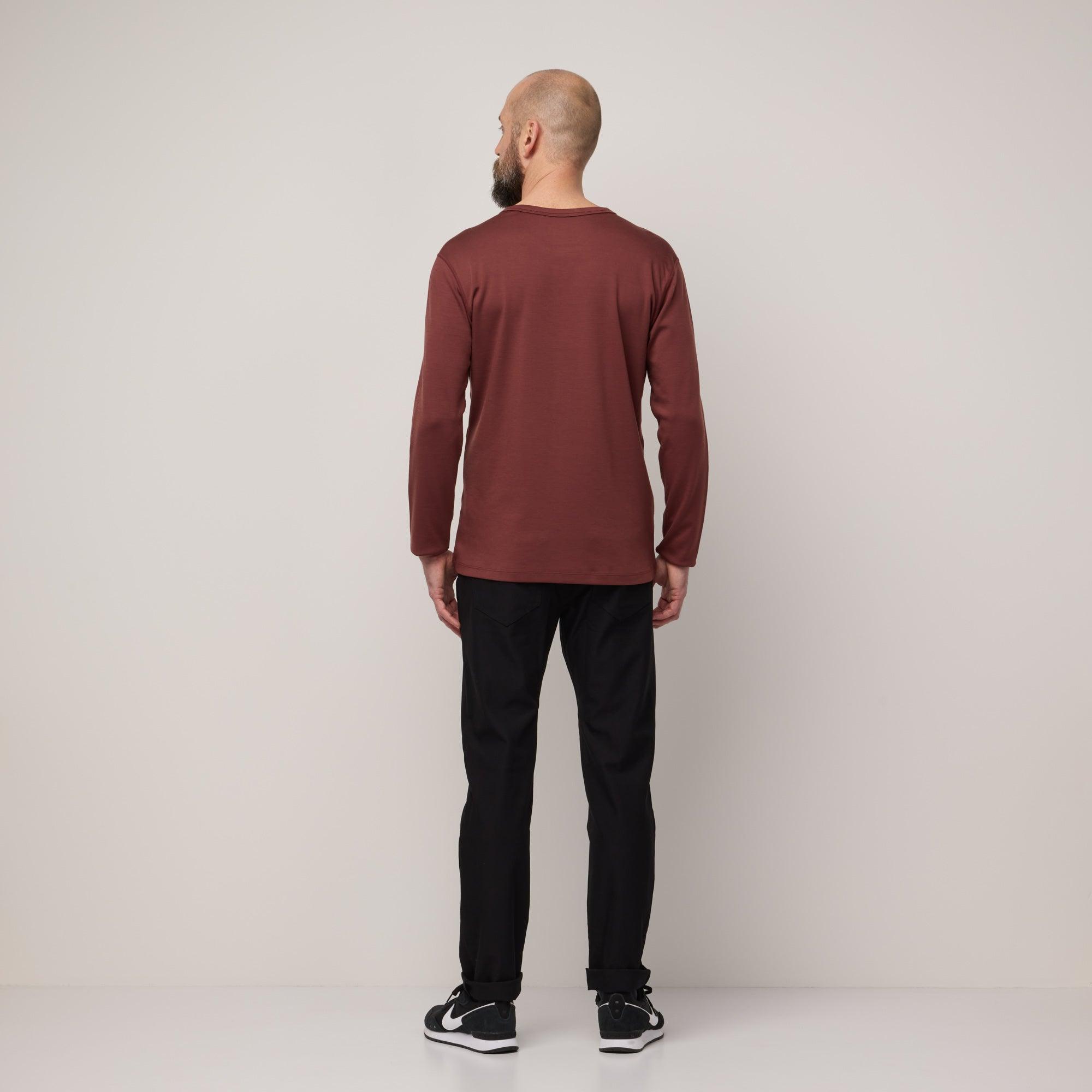 Merino Wool Interlock Sweatshirt | Redwood Product Image