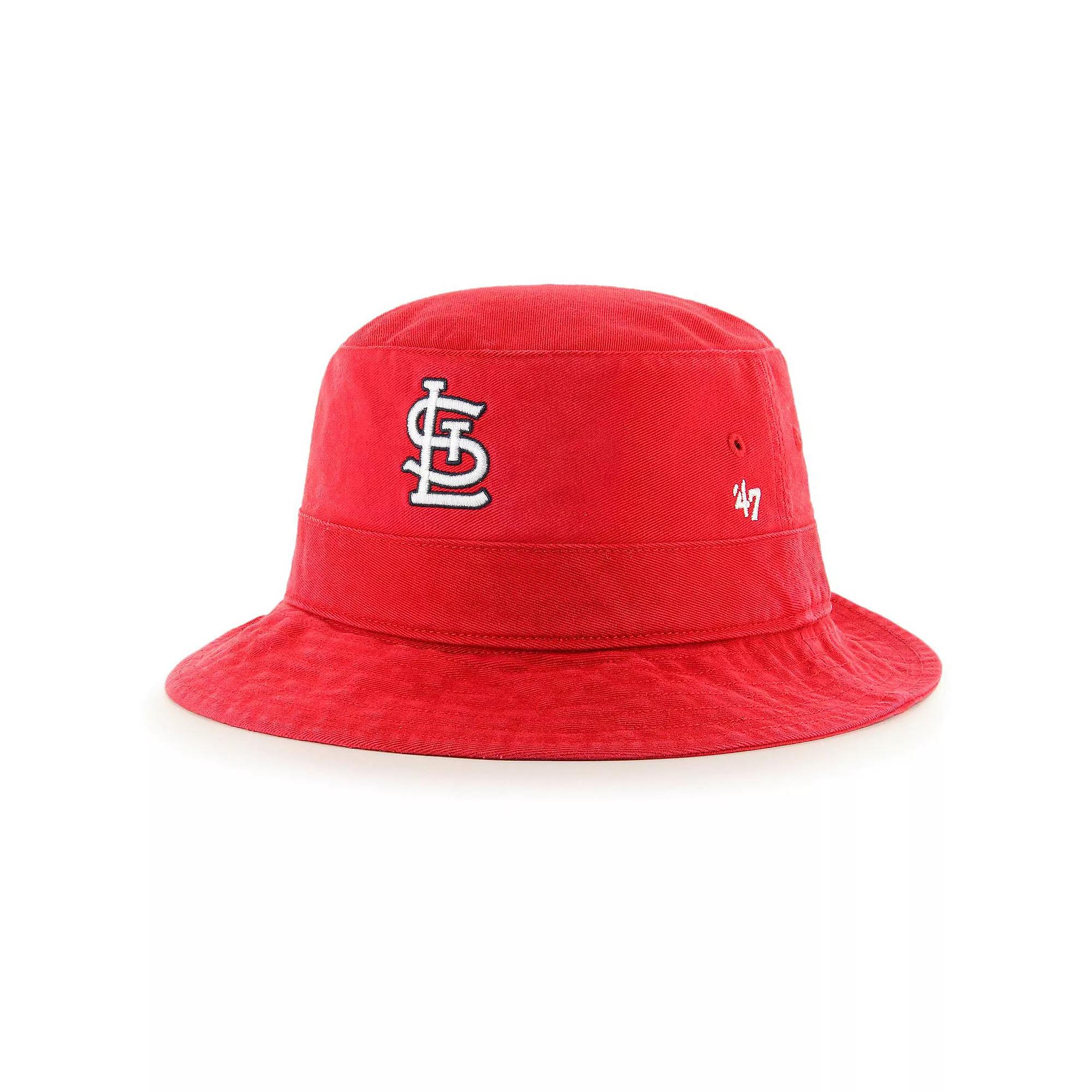 Men's '47 Red St. Louis Cardinals Primary Bucket Hat Product Image
