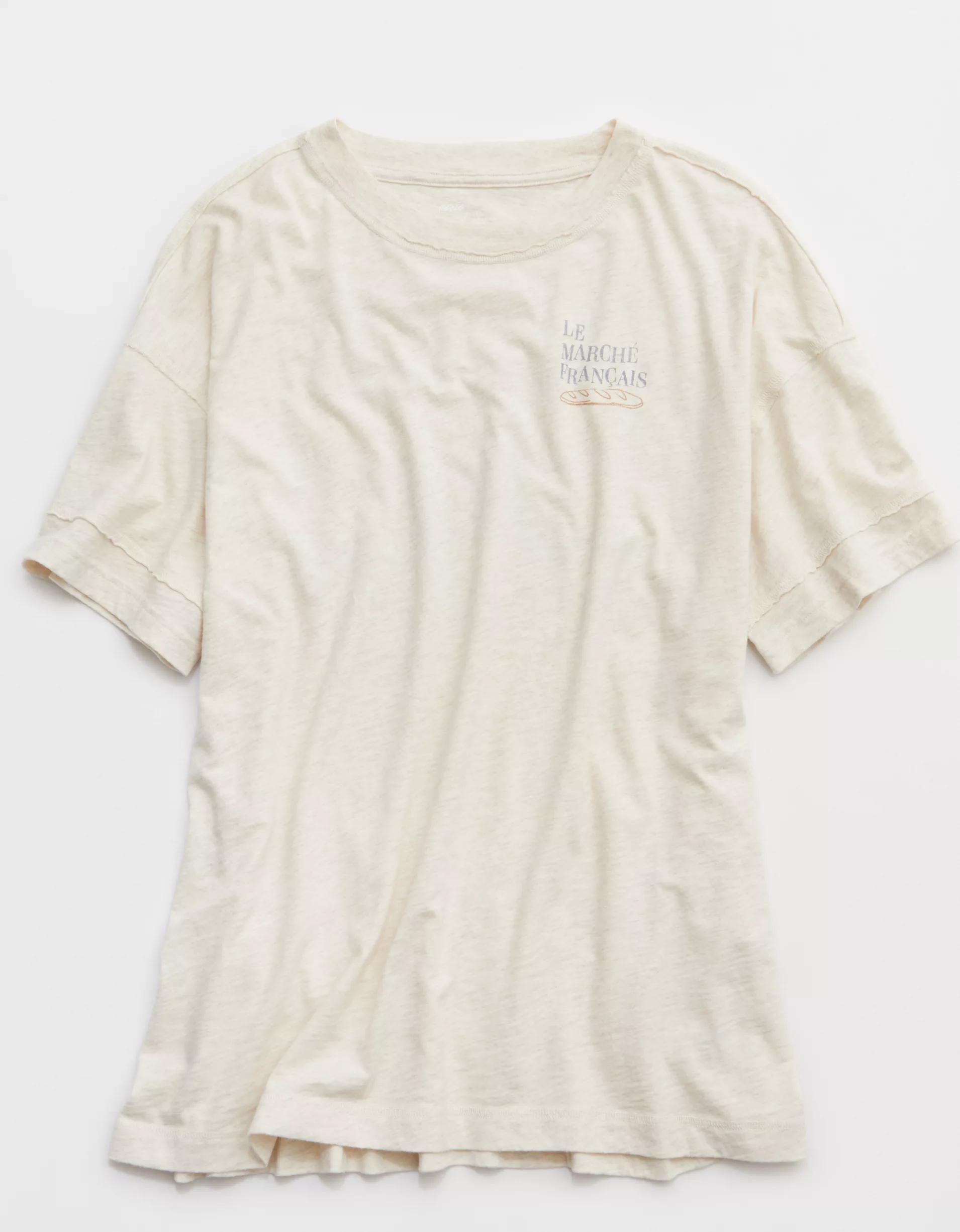 Aerie Crew Oversized Boyfriend T-Shirt Product Image