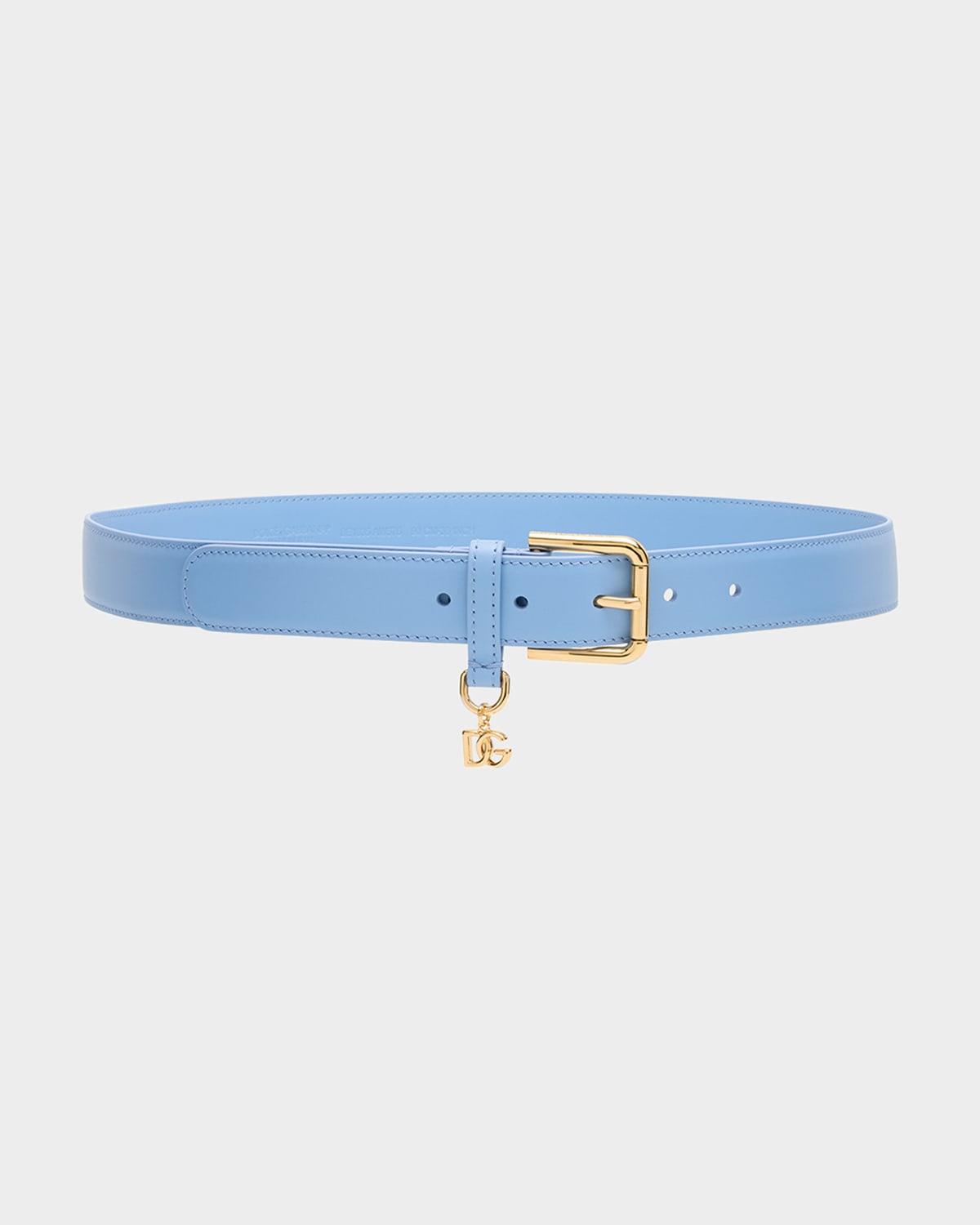 DG Charm Smooth Leather & Brass Belt Product Image