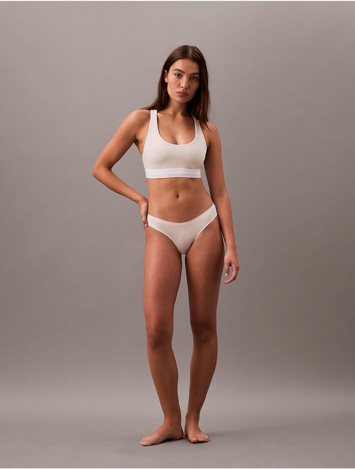 Calvin Klein Womens Icon Modal Mesh Bikini - White Product Image