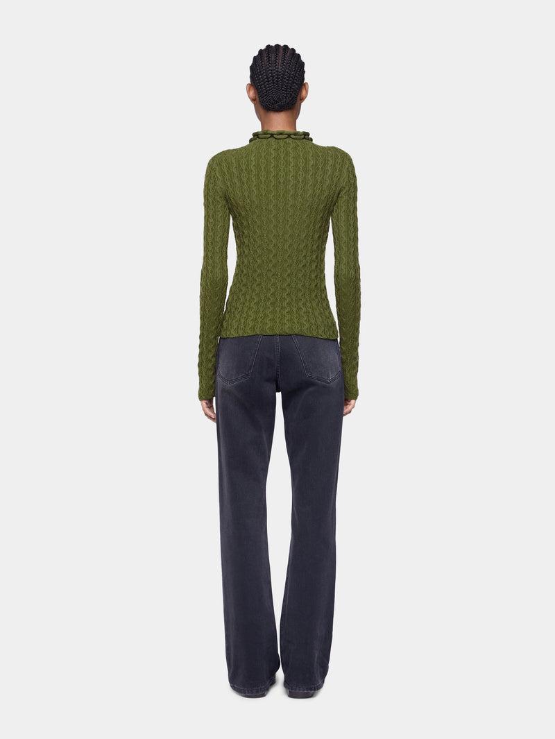 KHAKI SWEATER IN WOOL Product Image