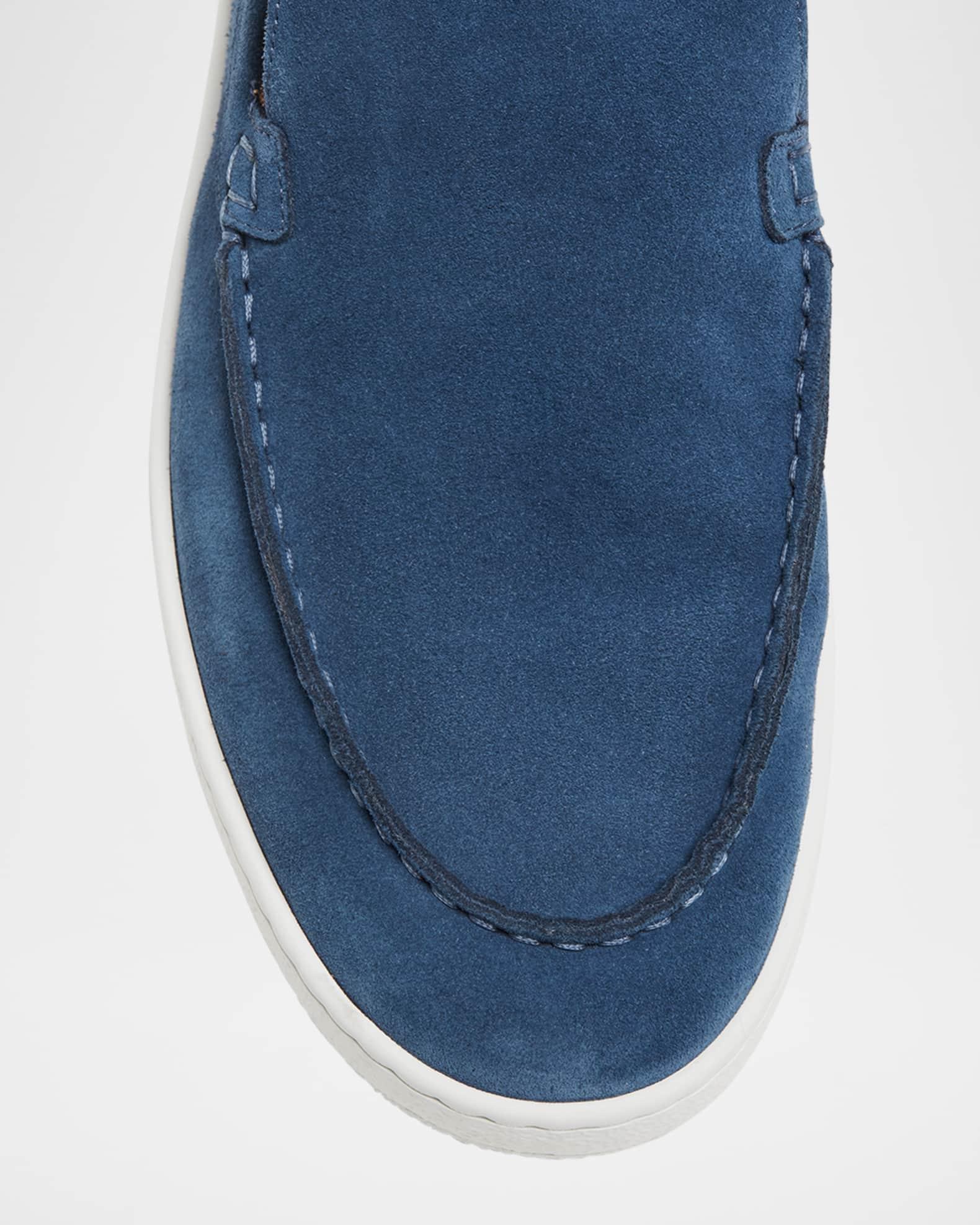 Men's Suede Rubber-Sole Loafers Product Image
