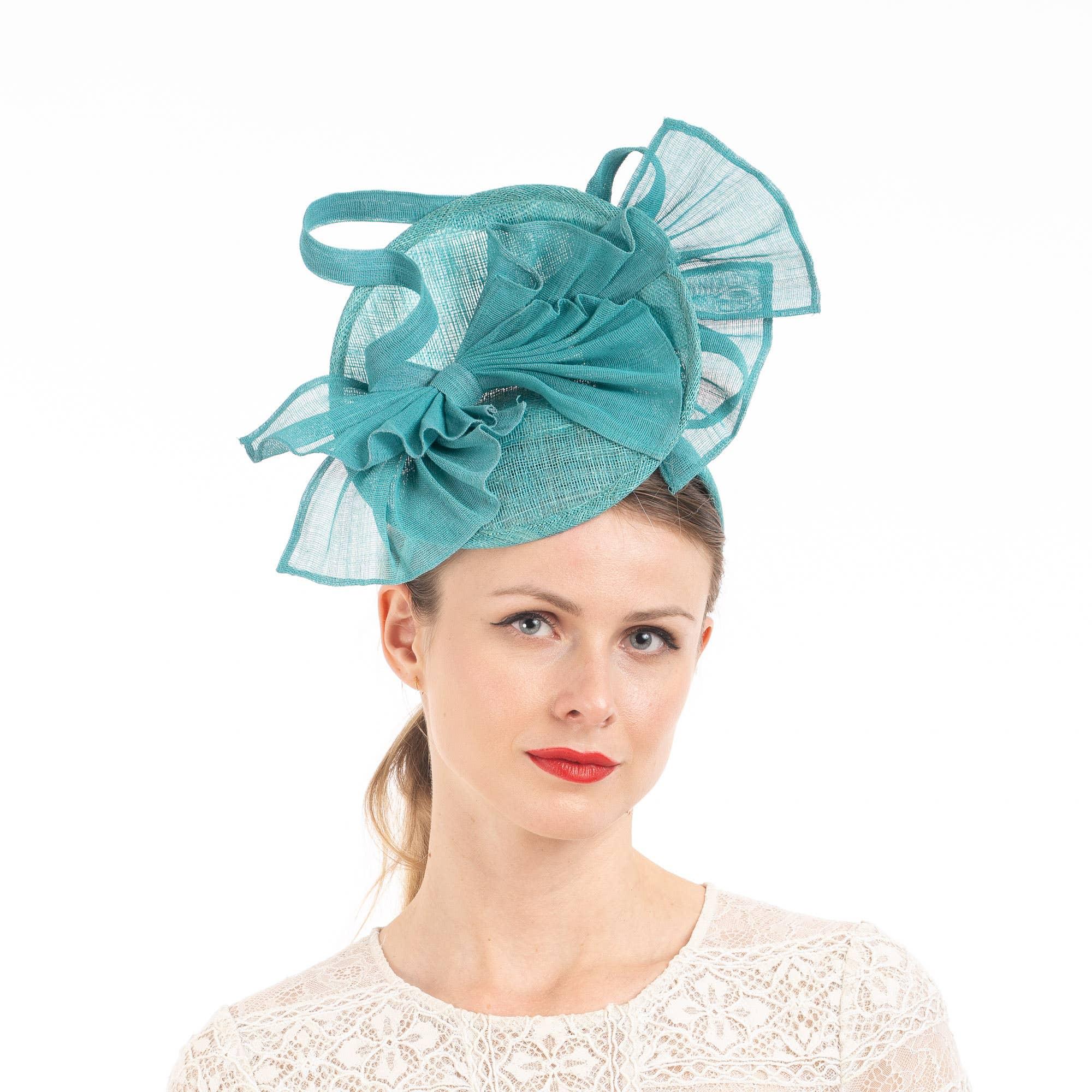 Round Sinamay Kentucky Derby Fascinator Product Image