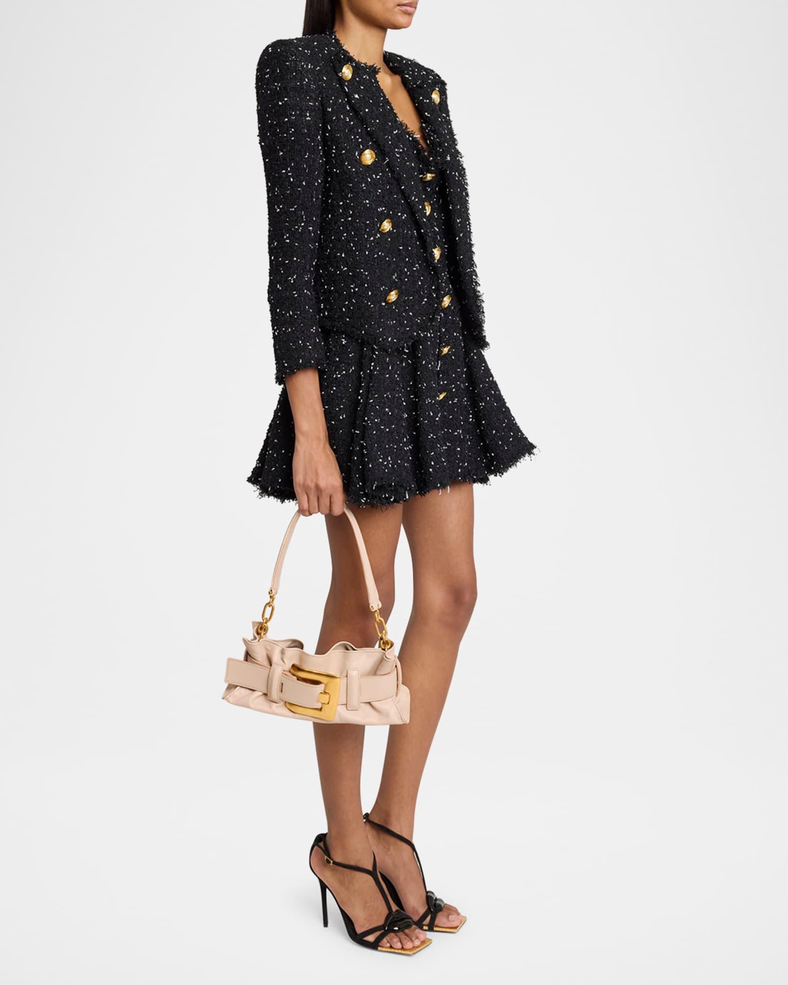 Anthem Mini Buckle Shoulder Bag in Calfskin Leather  Product Image