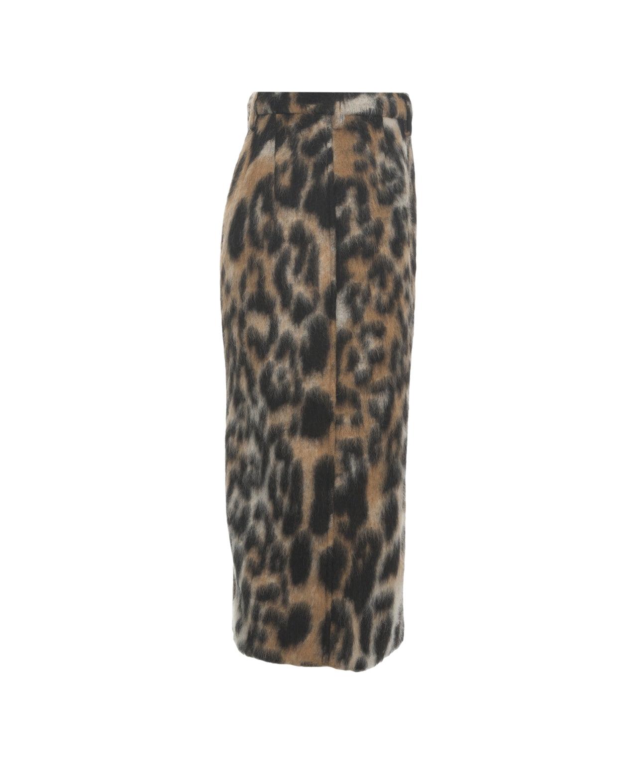 Midi skirt with animal print Product Image