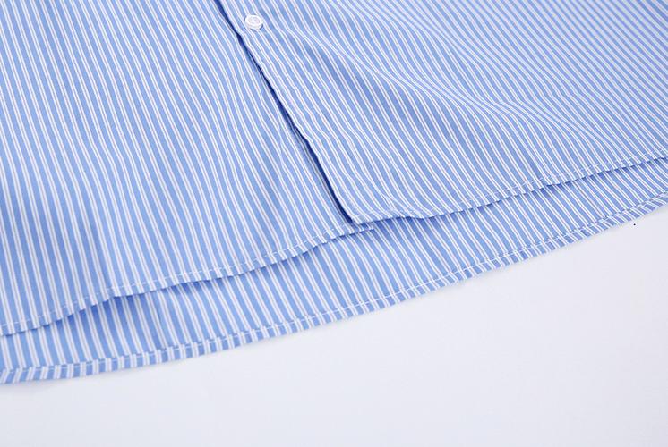 RT No. 2156 OVERSIZE STRIPED COLLAR SHIRT Product Image