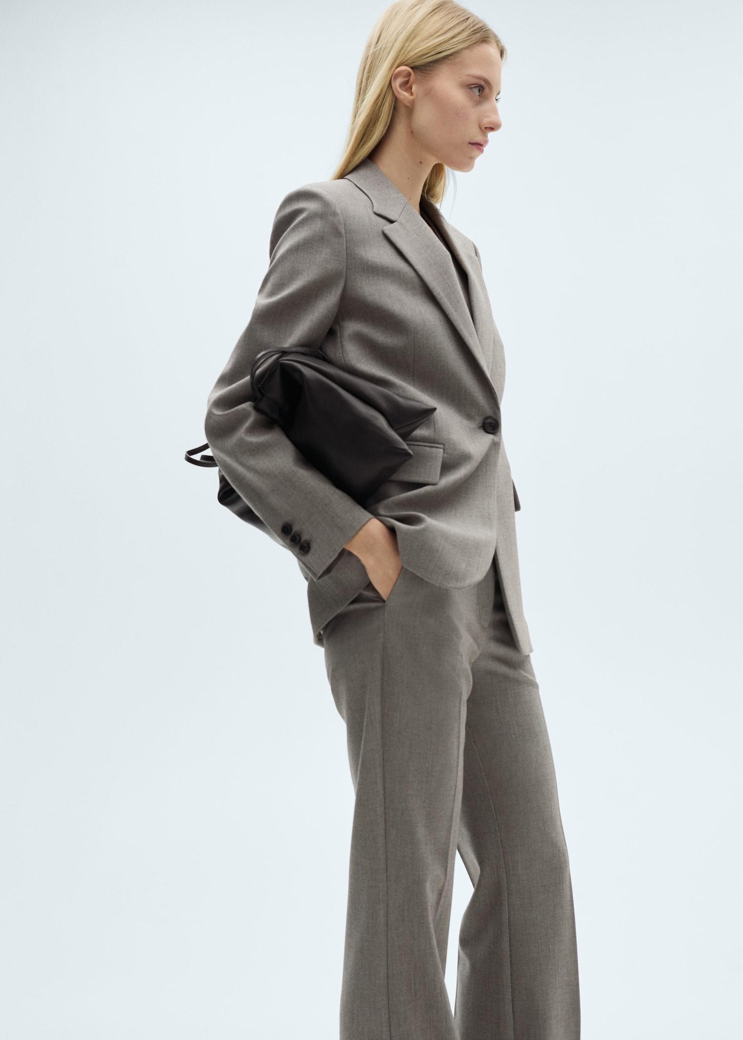 Straight suit trousers - Women | MANGO USA Product Image