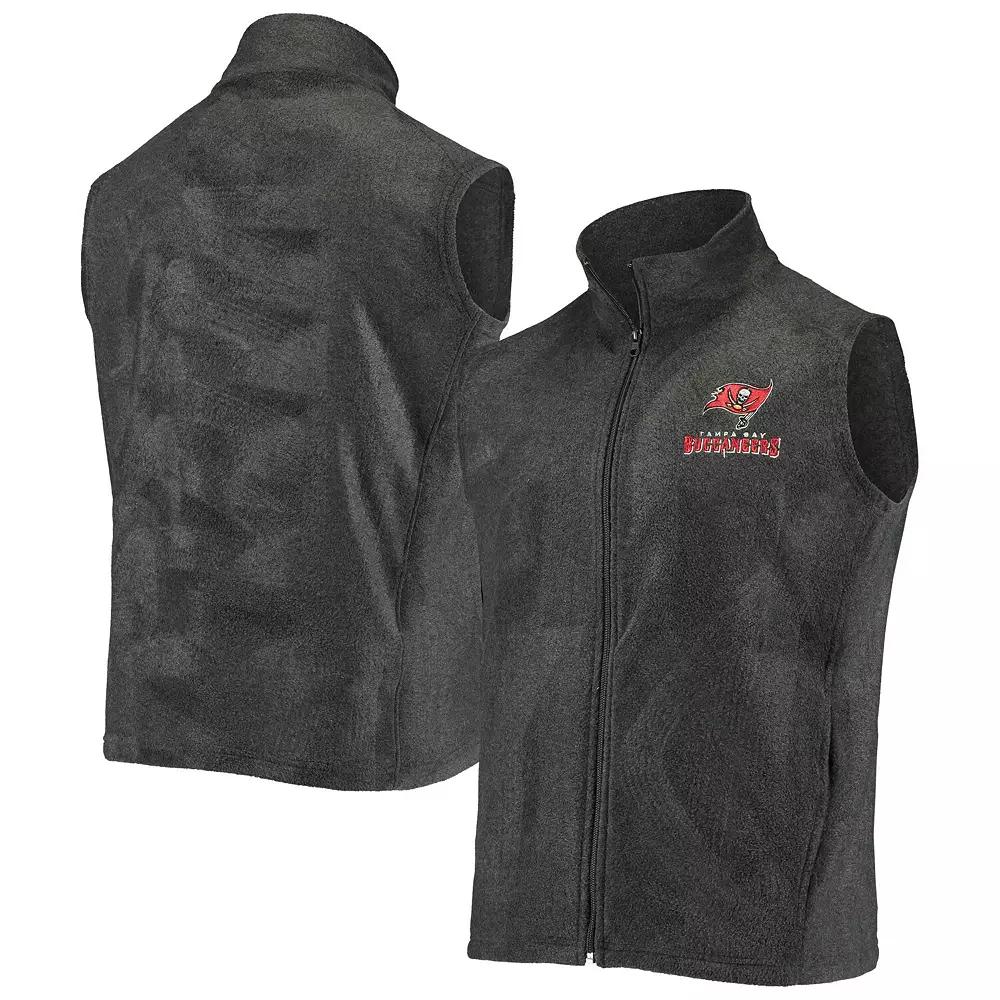 Men's Gray Tampa Bay Buccaneers Houston Fleece Full-Zip Vest,  Product Image