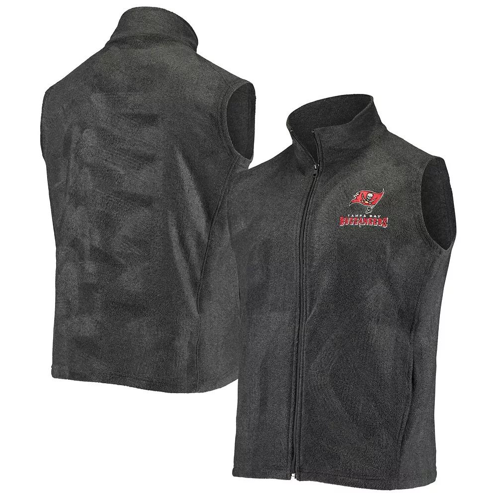 Men's Gray Tampa Bay Buccaneers Houston Fleece Full-Zip Vest,  Product Image