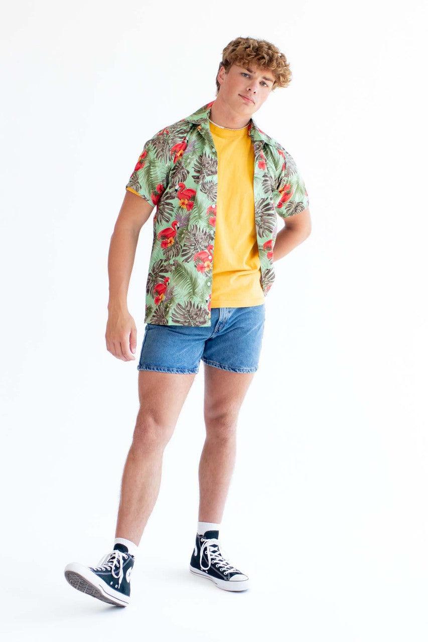 Flamingos Hawaiian Shirt Product Image