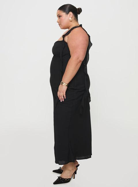 Lanai Maxi Dress Black Curve Product Image