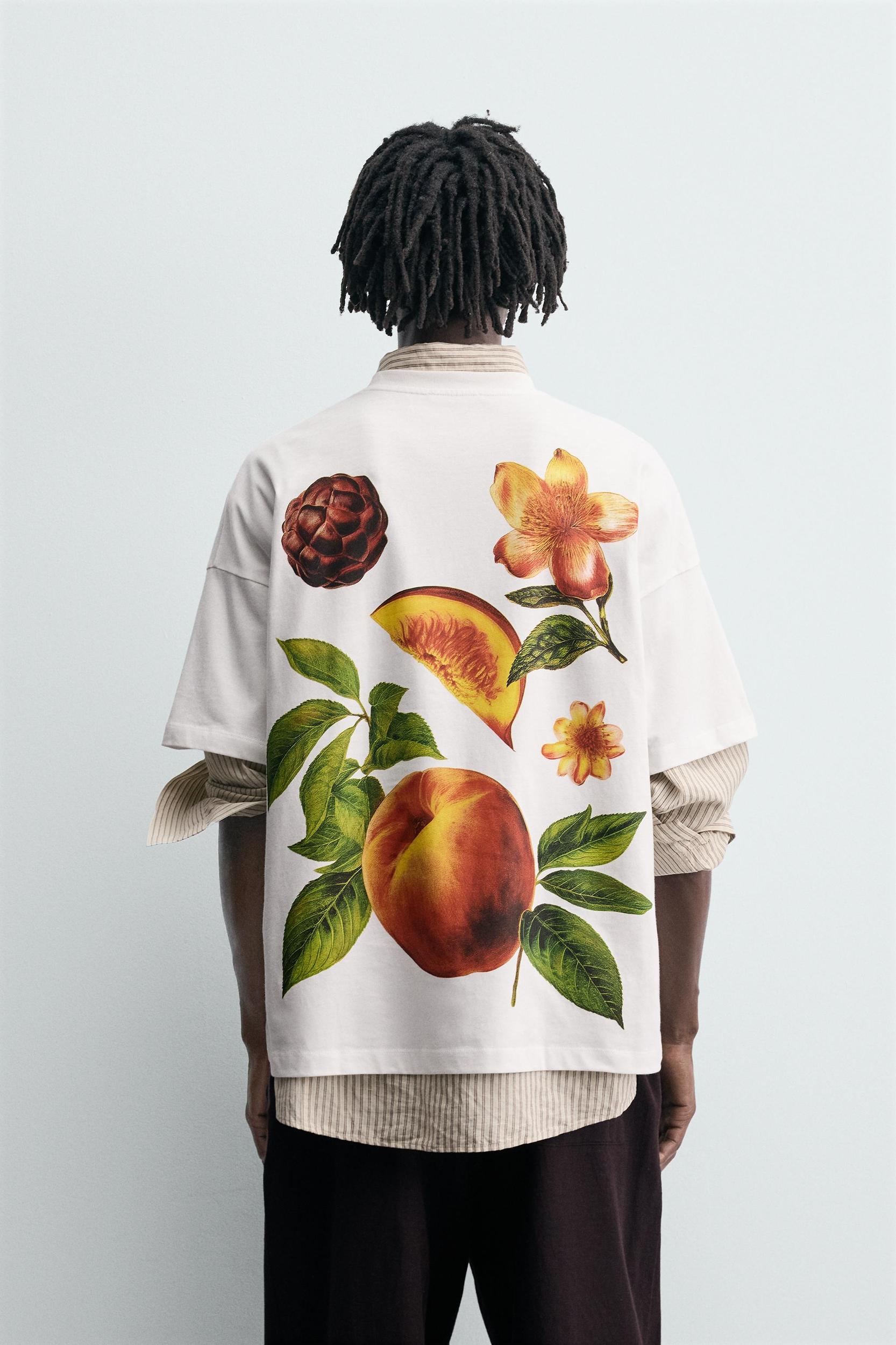 PEACH PRINT T-SHIRT Product Image