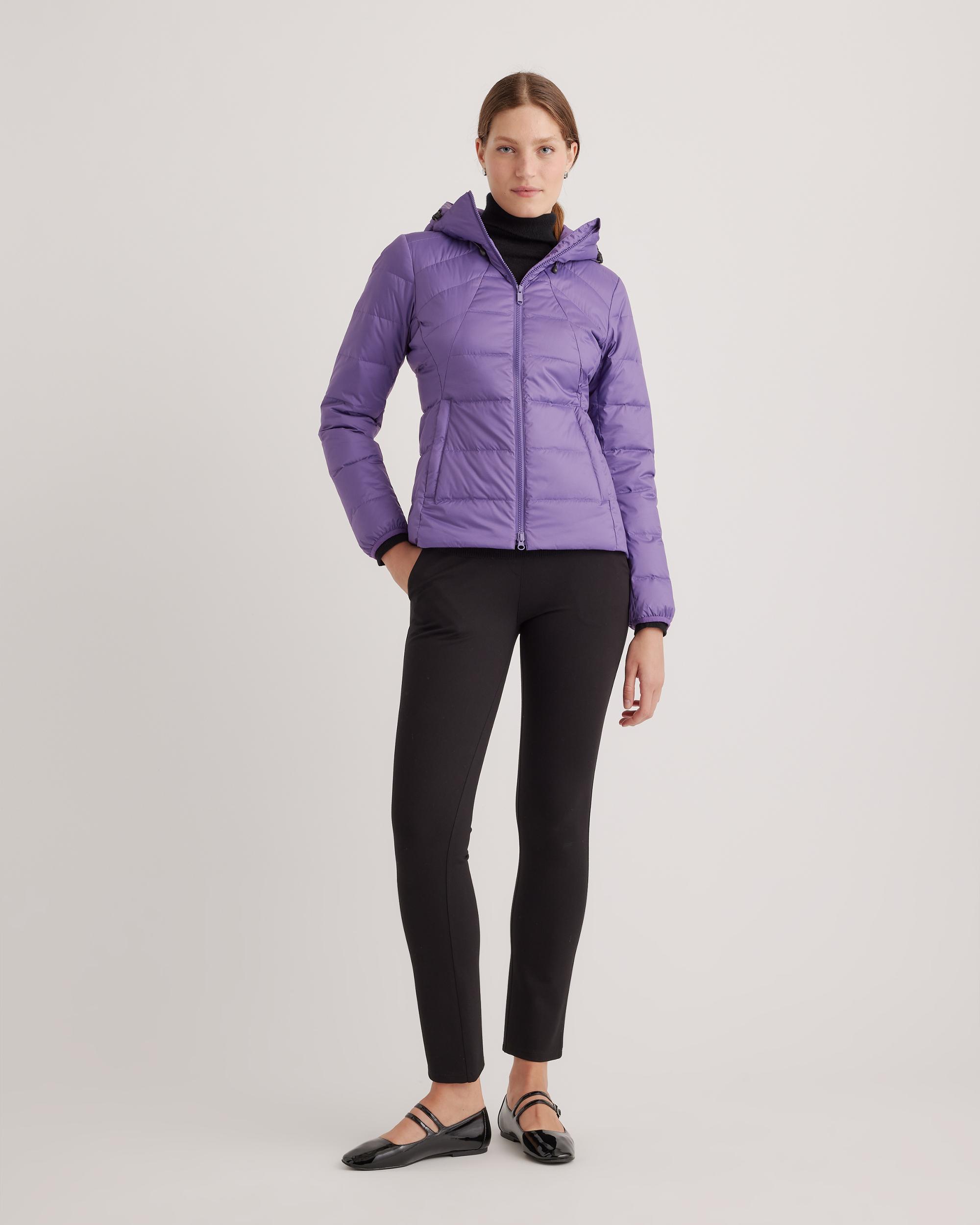 Quince | Women's Lightweight Down Packable Puffer Hooded Jacket Recycled Polyester Product Image