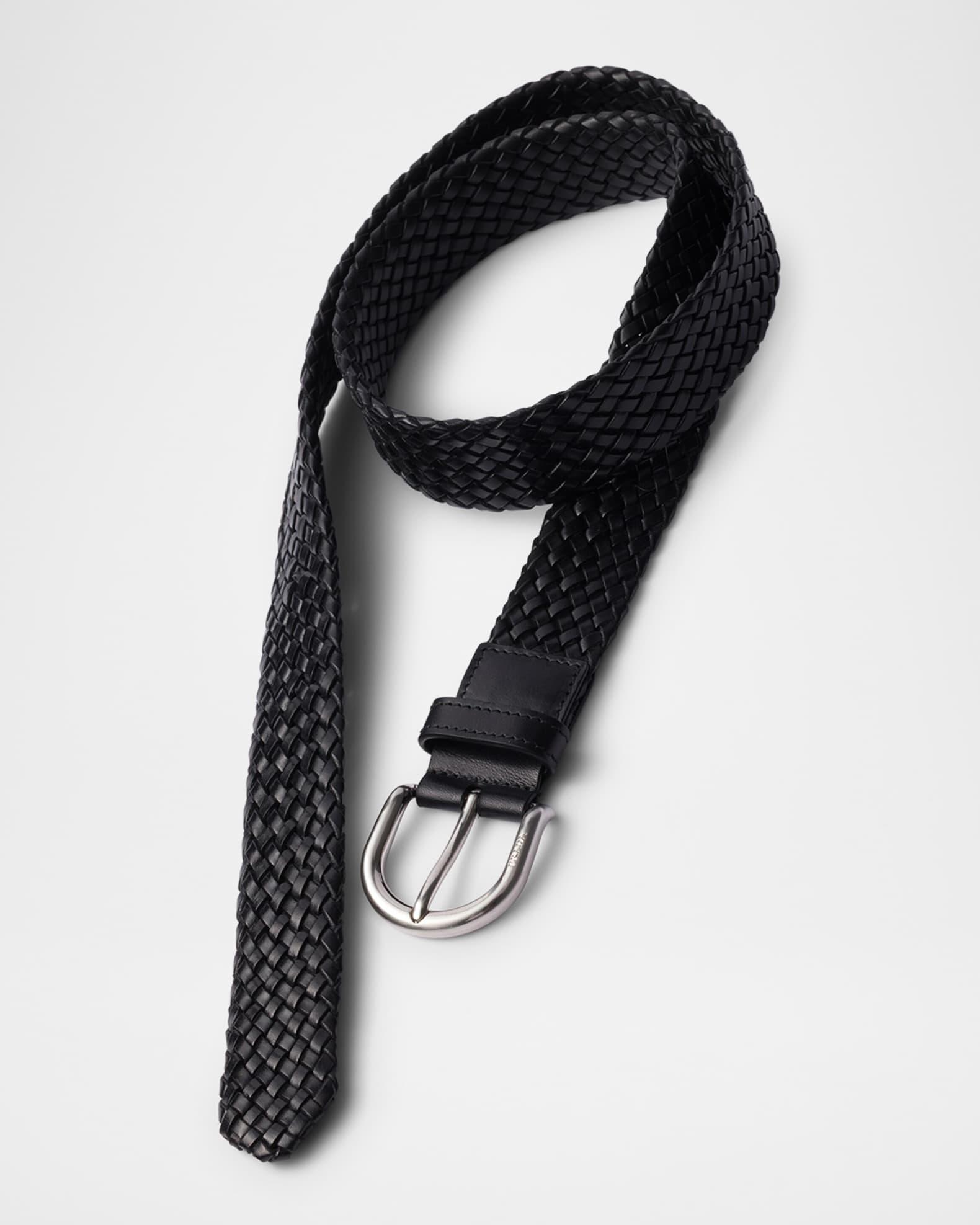 Men's Braided Leather Belt Product Image