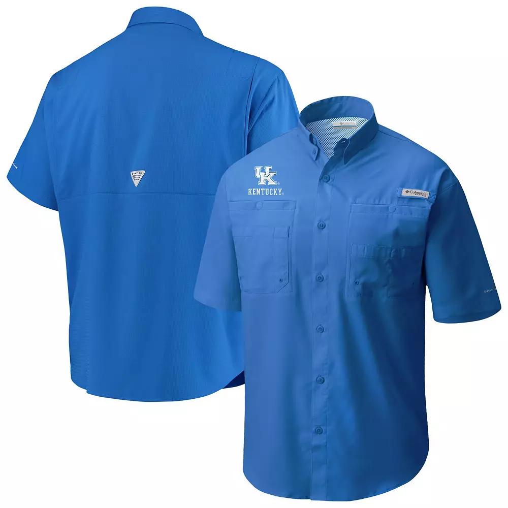 Men's Columbia Royal Kentucky Wildcats Big & Tall Collegiate Tamiami Button-Down Shirt,  Product Image