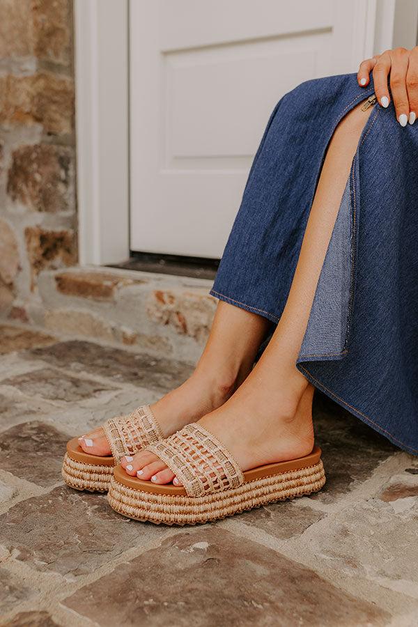The Mylah Raffia Woven Sandal Product Image