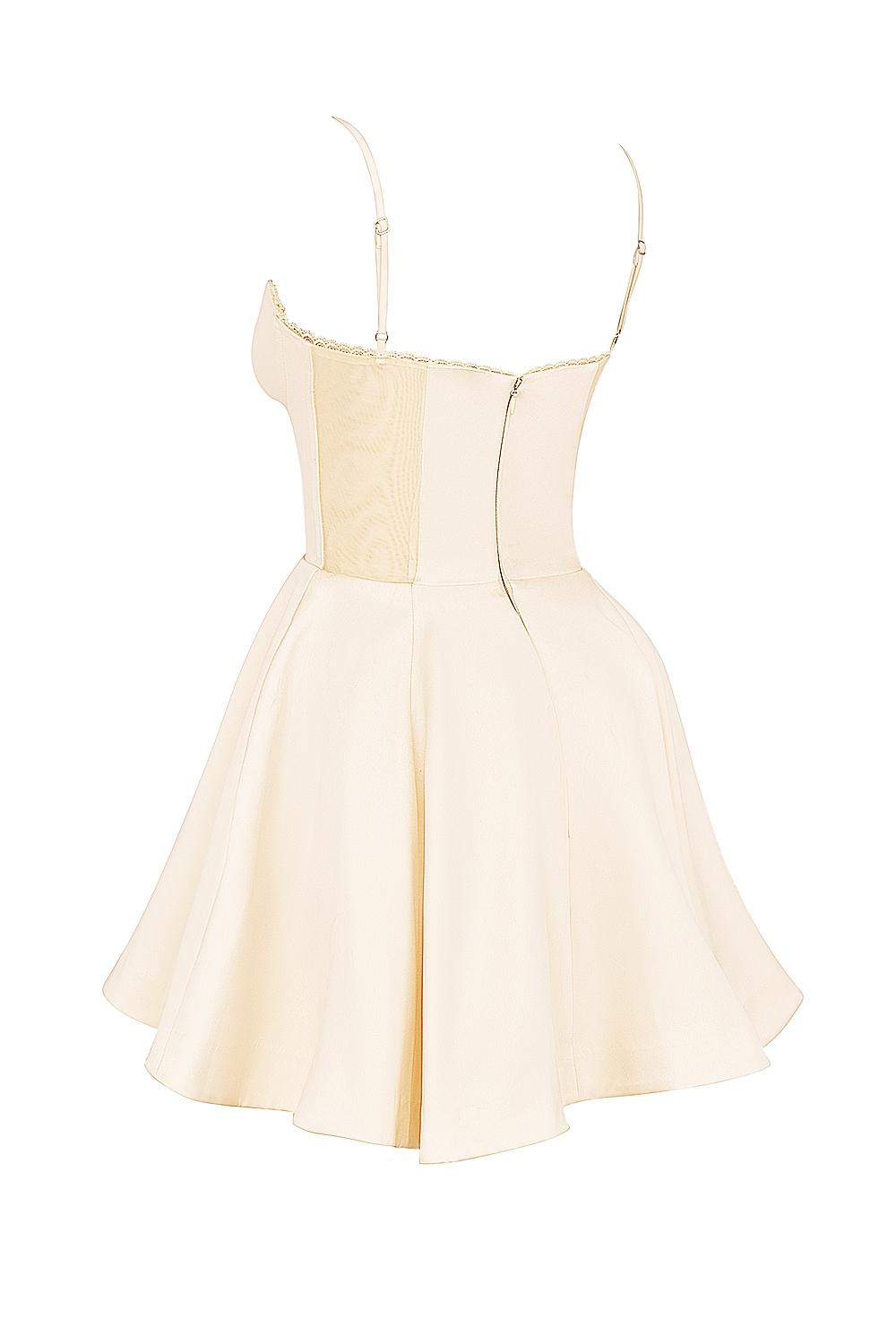 Minimoiselle  vintage cream tulle mini dress Product Image