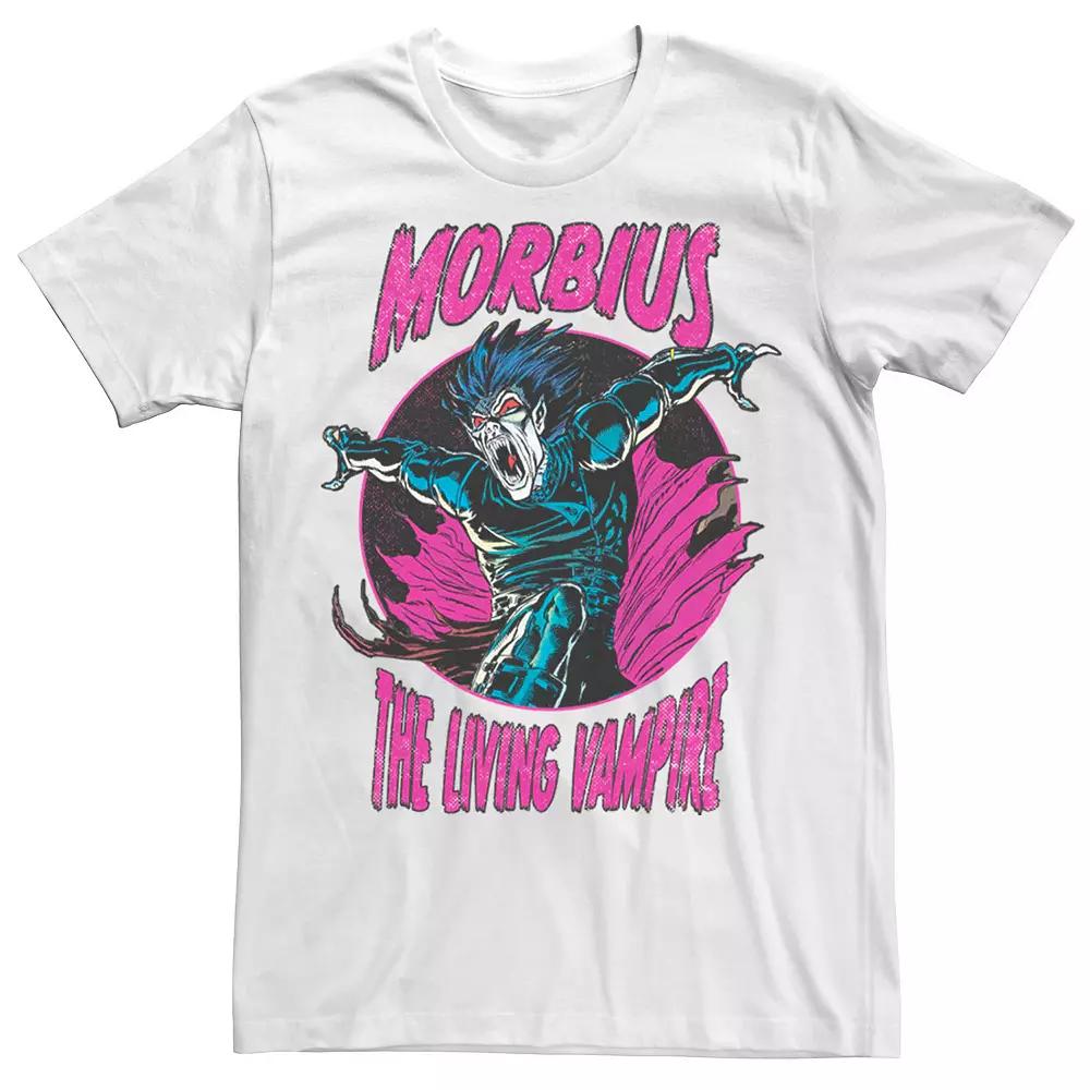 Men's Marvel Morbius The Living Vampire Purple Hue Portrait Tee,  Product Image