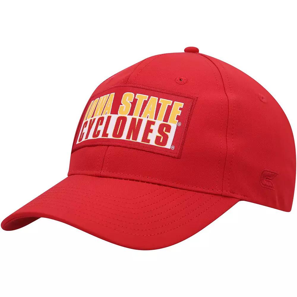 Men's Colosseum Cardinal Iowa State Cyclones Positraction Snapback Hat, Red Product Image