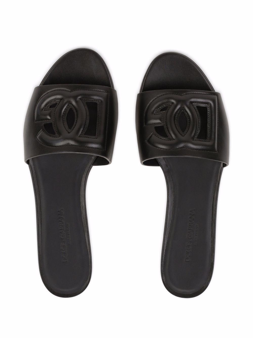 DG Logo leather sandals Product Image